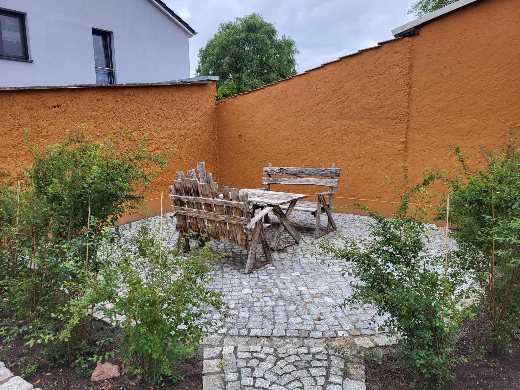 Terrasse Ferienloftwohnung Neubrandenburg in der Villa ValenTina - Ferienwohnungen Reißhauer